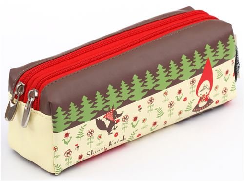 Shinzi Katoh colorful Little Red Riding Hood pencil case from Japan