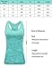 DISBEST Sports Tank Top, Women's Performance Stretch Quick Dry Yoga Workout Running Racerback Tank with Removable Pads,Fluorescent Green,M/US 6