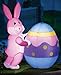 Lighted Inflatable Easter Bunny Egg Yard Decor
