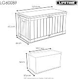 LIFETIME 439 Litre Storage Box Dark Brown Dual-Wall HDPE view 6