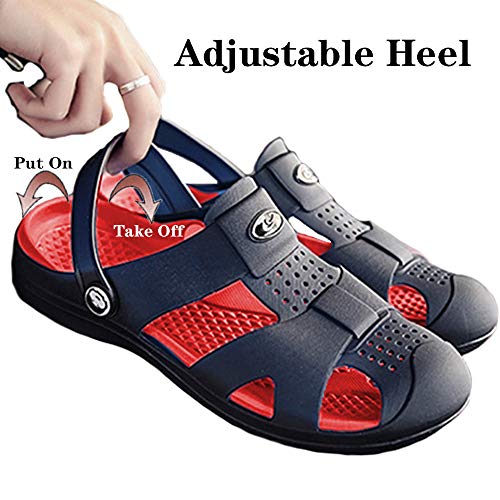 SOSUSHOE Womens and Mens Garden Clogs Mules Slip on Sandals for Outdoor Black - Thumbnail 5