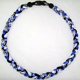 20" Titanium Sports Necklace - Blue/white/black