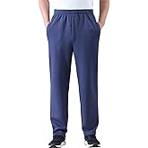 Zoulee New Men's Classic Drawstring-Waist Jogger Pants Sweatpants with Zipper Fly