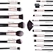 Ammiy Lospu HY 18-Piece Rose Golden Makeup Brushes Wood Handle Kabuki Makeup Brush Set