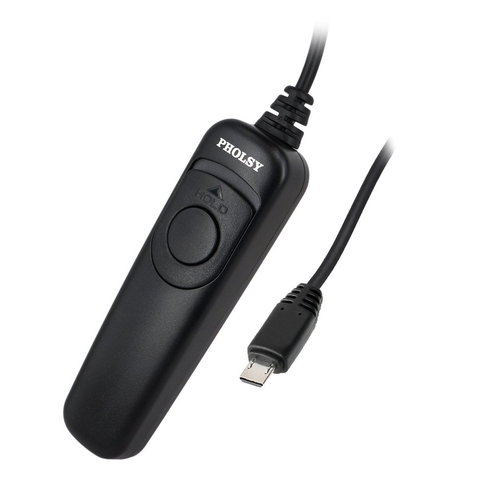 PHOLSY S8 Shutter Camera Remote Control Release Cord for Sony a1, a9, a9M2, a7, a7M2, a7M3, a7M4, a7RM5, a7RM4, a7SM2, a6600, a6500, a6400, a6100, RX100M5, RX100M6, RX100M7, HX99, HX90, HX350, HX400