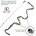 Pet Fit For Life 3 Piece Dual Rod Feather Teaser and Exerciser with a Slithering Snake for Kitten and Cats - Cat Toy Interactive Cat Wand