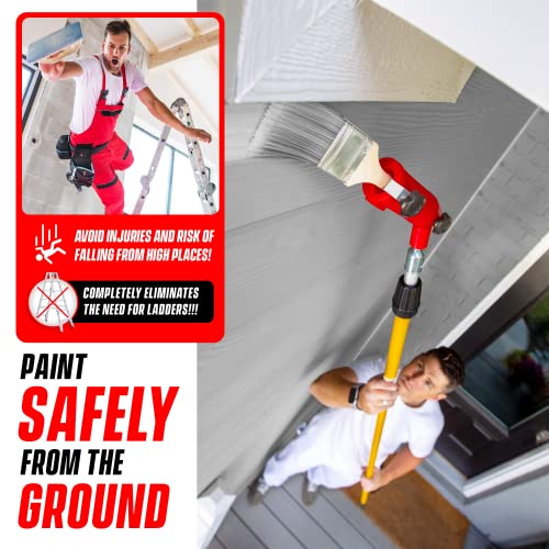 COLBENT MultiAngle Paint Brush Extender, Paint Edger Tool for High Ceilings Paint Brush