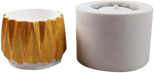 Amazon De Blumentopf Silikon Form Fur Beton Sukkulenten Pflanzgefass Vase Rund Zement Heimdekoration Basteln Formen Keramik Ton Blumentopf Bonsai Deko Kerzenhalter Form Style 01