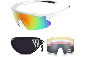 HUBO SPORTS Cycling Glasses, TR90 Unbreakable Frame Polarized Anti-UV400 Sports Sunglasses