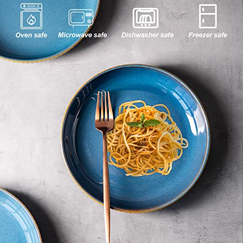 CSYY 4 Pcs Pasta Bowls 35 Ounces, 8.5 Inch Porcelain Large Serving