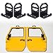 Sunluway Door Hanger Removable Wall-Mounted Door Storage Rack Bracket Fit for 1956-2020 Jeep Wrangler CJ YJ TJ LJ JK JKU JL JLU & 2021 Jeep Gladiator JT (Set of 4 Hangers)