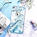 Fingic for iPhone 6s Case,iPhone 6 Case,Marble Blue Bling Glitter Design Hybrid Flexible Soft Rubber Hard PC Bumper Shockproof Full Body Protective Phone Case Cover for Apple iPhone 6S/iPhone 6-Blue