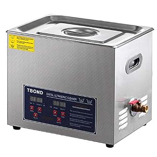 SHZOND Ultrasonic Cleaner 1.59Gal / 6L Stainless Steel Heated Ultrasonic Cleaner 180W Ultrasonic Power Ultrasonic…