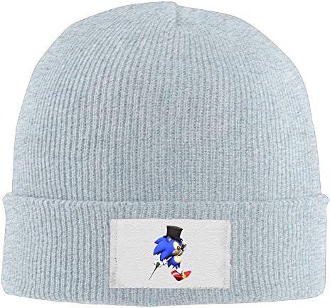 Sonic The Hedgehog Unisex Winter Elastic Warm Keeping Hat One Size Ash