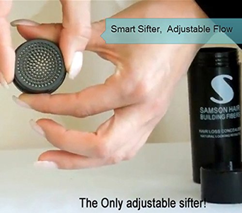image for Samson Fibers Keratin Hair Loss Fibers BLACK color Large 25gr refillab