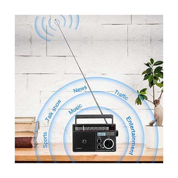 Retekess TR618 Radio de onda corta AM FM Reproductor MP3 - Imagen 3