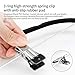 KZXXZH Pants Hangers Non Slip Velvet Hangers 20 Pack Black PVC Rubber Coated Clips Clothes Hangers Heavy Duty Hanger 360 ° Swivel Hook-16.5inch Sweater Hanger Black