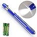 Pen Light, Escolite LED Penlight Nurse Medical with Pupil Guage for Doctors Nurses White Blue
