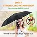 Travel Umbrella - Сompact Folding Umbrella - Best Windproof Lightweight Portable Foldable Umbrella - Auto Open Сlose Automatic Сollapsible Umbrella Black