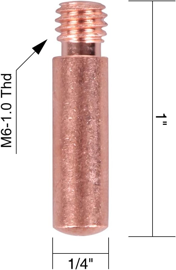 YESWELDER 25-pk MIG Welding Contact Tip 11-30 (0.030") for Lincoln Tweco MIG Guns 100L Mini - - 
