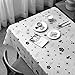 100% Waterproof PVC Vinyl Tablecloth,Printing Flower Picnic Wipeable Plastic Tableclothes,Spill Proof Vinyl Waterproof Oil Proof No-Iron Heavy Duty Rectangular Tablecloths Outdoor and Indoor Use