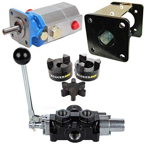 Buy RuggedMade 11 GPM Hydraulic 2Stage Log Splitter Pump, ing Bracket, Auto Return Detent Valve