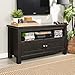 Walker Edison Simple Rustic Wood TV Stand for TV's up to 48
