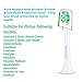 Jiuzhoudeal Replacement Toothbrush Brush Heads for Philips Sonicare InterCare HK9003/65, 6 Pack, fits DiamondClean, HealthyWhite, FlexCare, EasyClean, 2 Series Plaque Control, 3 Series Gum Health
