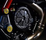 DUCATI Diavel Clutch cover Trim Real Carbon Fiber sticker guard