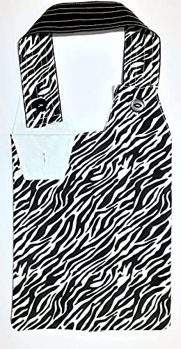 Catheter Night Bag Holder, Cover Zebra100% Cotton.