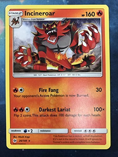 Pokemon Incineroar 26 149 Sun Moon Base Set Pokemon Cards Buy Online In Dominica At Dominica Desertcart Com Productid