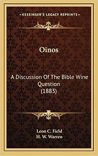 Buy Oinos: A Discussion Of The Bible Wine Question (1883) Book Online At  Low Prices In India | Oinos: A Discussion Of The Bible Wine Question (1883)  Reviews & Ratings - Amazon.in