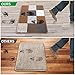 Indoor Doormat Front Door Mat Non Slip Rubber Backing Super Absorbent Mud and Snow Magic Dirts Trapper Mats Entrance Door Rug Shoes Mat Machine Washable Carpet - Grey Brown Yellow Lattice, 23