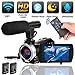 Camcorder Digital Video Camera 4K, Weton WiFi Camcorder with Microphone Full HD 1080P Vlogging Camera for YouTube 30 FPS 24.0 MP Video Recorder LCD IR Night Vision Vlog Camera(Two Batteries Included)