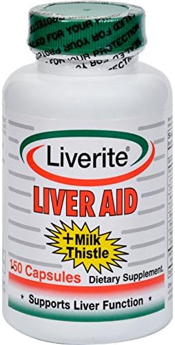 Liverite Liver Aid Plus Milk Thistle - 150 Capsules