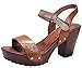 Nature Breeze Women's Snake Print Embossed Strappy Chunky Platform Heel Sandal