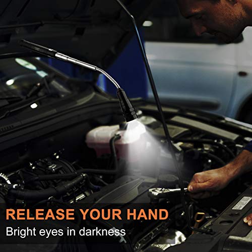 Weaarco Magnetic Pickup Tool with LED Bulb, Telescoping Pickup Gadget Tool, Gifts for Dad, Boyfriend, Husband, Handymen