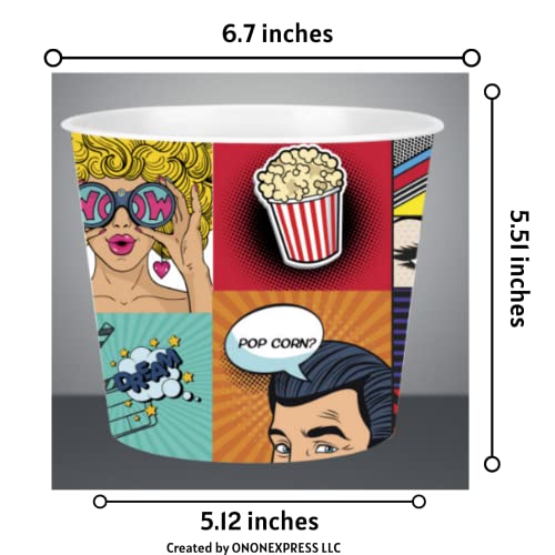 Modern Style Reusable Plastic Popcorn Box / Popcorn Containers