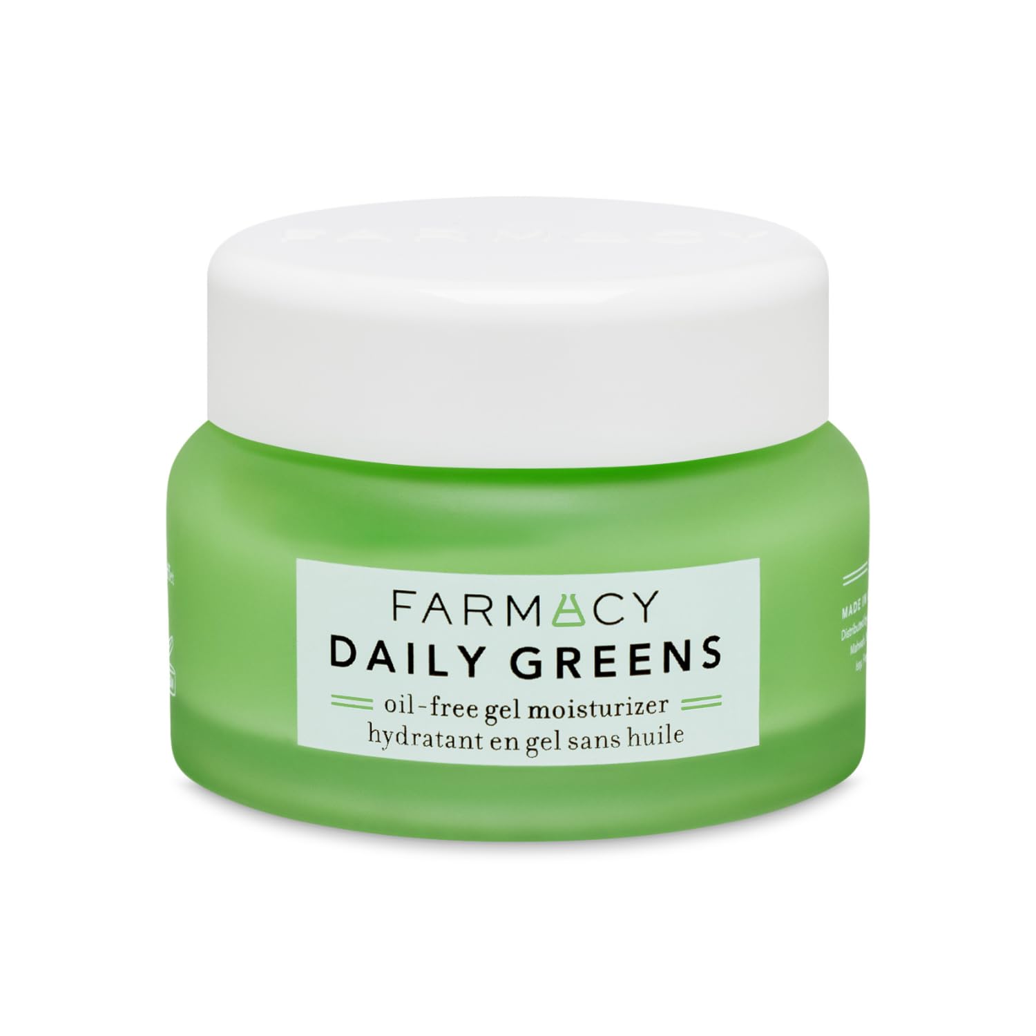 Farmacy Daily Greens Oil Free Gel Face Moisturizer - Daily Facial Moisturizing Cream with Hyaluronic Acid - New Fragrance-Free Formula