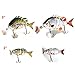 Discover-f New Multi Jointed 6 Jointed Fishing Life-Like Hard Lure Minnow Bass Bait Swimbait Minnow Crank Shad Herring Bass Pike Muskie Crucian (8