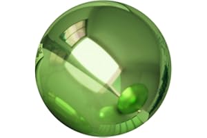 NUOBESTY Stainless Steel Mirror Gazing Ball 150mm Gem Green Polished Reflective Sphere Outdoor Garden Patio