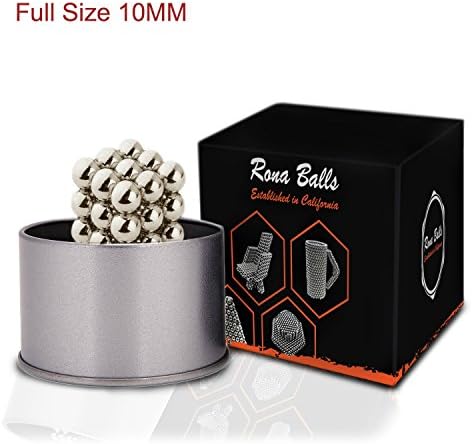 Magnetic Balls Blocks Sculpture for Children & Adults | Mashable, Smashable, Rollable, Buildable | Silver Color, 27 Balls (10mm) | Science & Fun Anxiety Stress Reliever Adicting Toys By Kkirsh