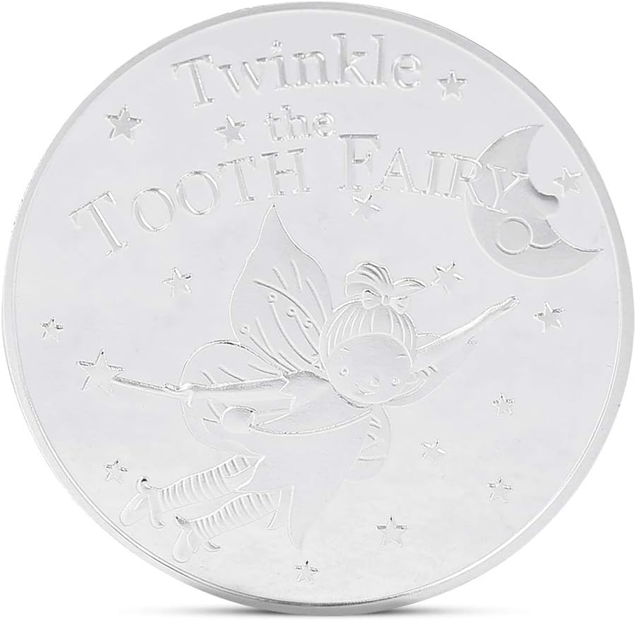 liumiKK Tooth Fairy Commemorative Coin,Collection Gift Souvenir for Chlidren Gift