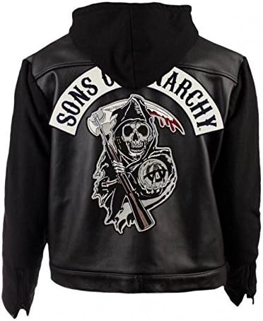 Sons of Anarchy Highway Black Hooded Leather Jacket