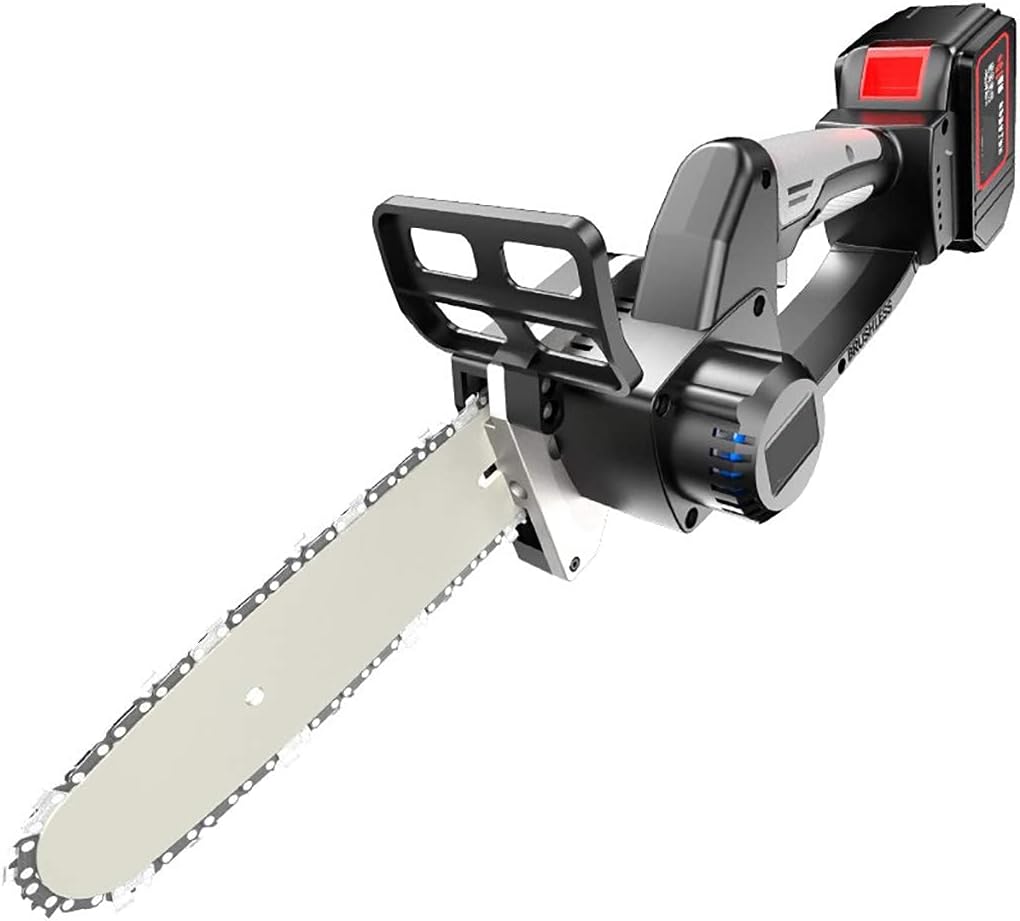 Power Chain Saws Battery 3000mAh Battery, 8inch Chainsaw, Handheld