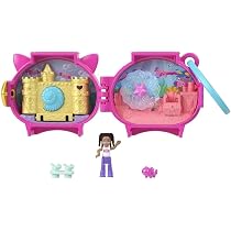 Polly Pocket Collectible Axolotl Pet Compact Playset for Girls