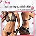 Guixiu Women Plus Size Lingerie Babydoll Chemise Nightwear Set Strap Stretch Lace Sleepwear XL-5XL (M, 005)