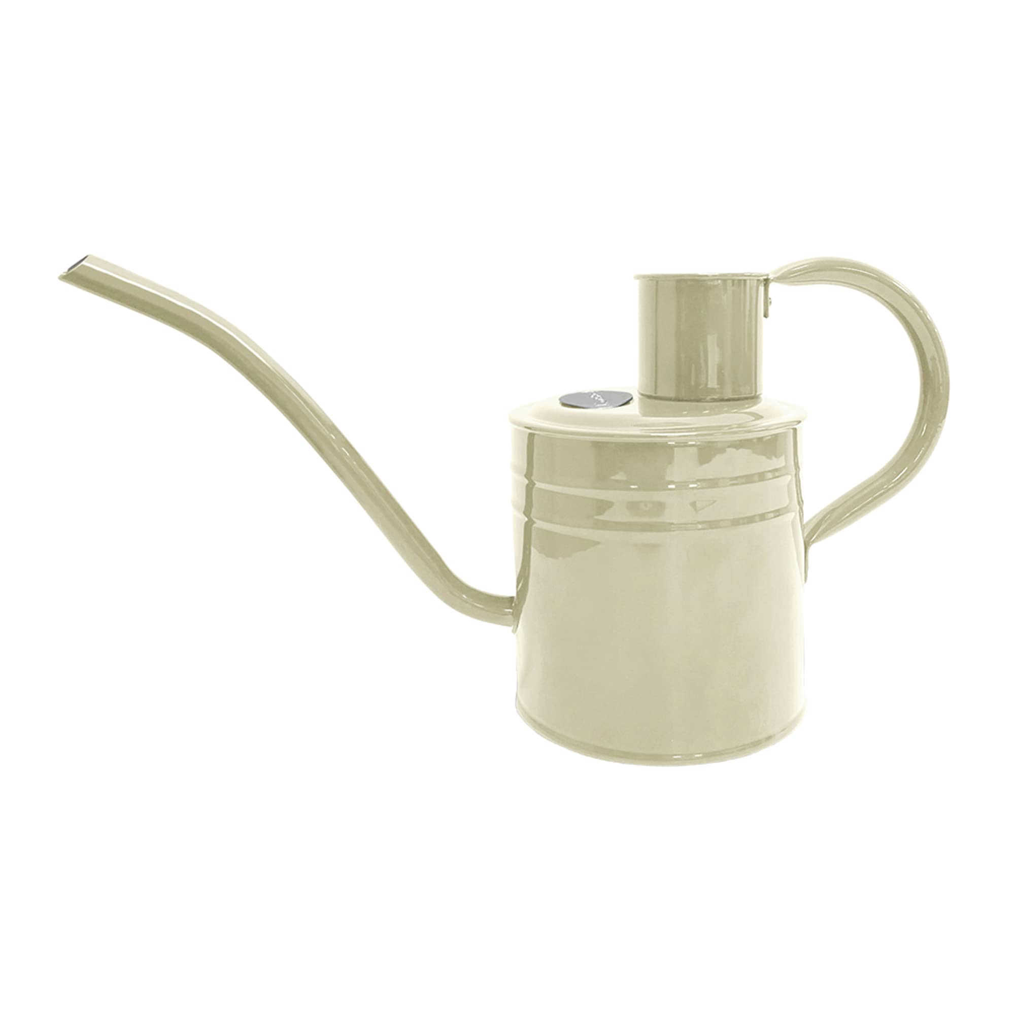Kent & Stowe 1 Litre Vintage Cream Watering Can, Galvanised Steel Can for Indoor Plant Watering, Classic English Style Jug with Raised Edge