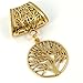 Scarf Jewelry - Antique Gold Tree of Life Scarf Pendant