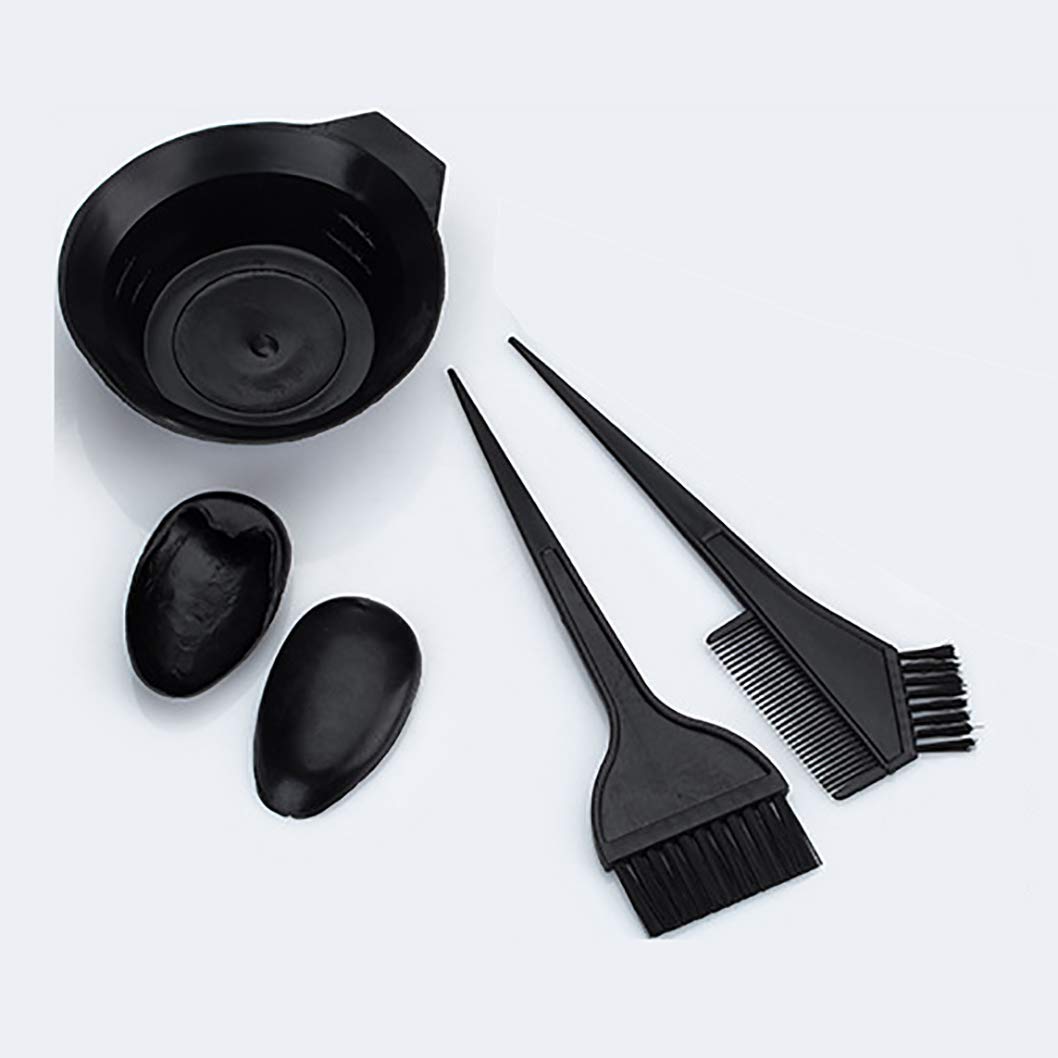 Hair Dye Color Brush and Bowl Set, Hair Color Brush Mixing Bowl Kit Perfect Tools for Hair Tint Dying Coloring Applicator - Dye Brush & Comb/Mixing Bowl/Tint Tool/Earmuffs (4 PCS): Kitchen & Dining